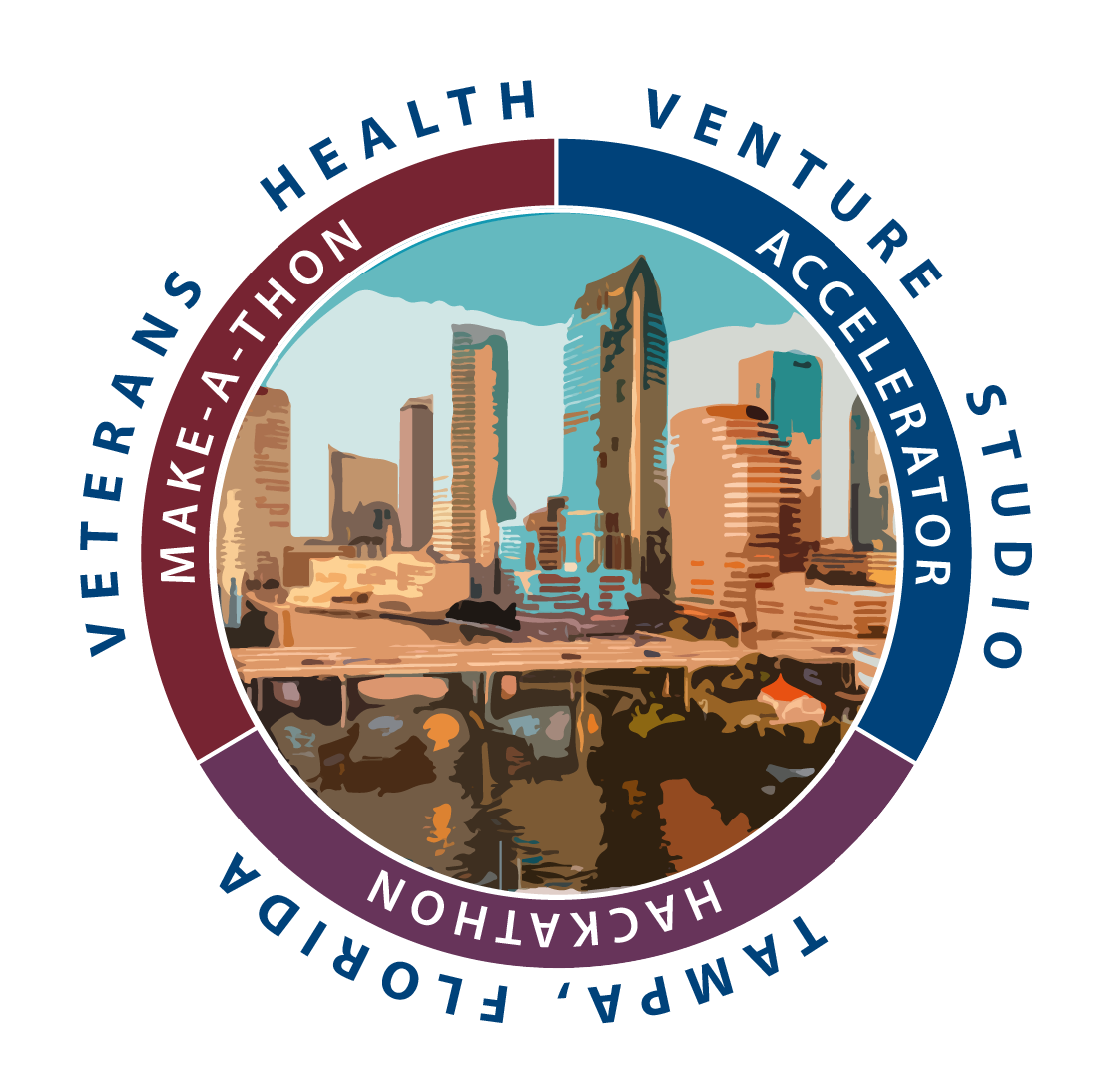 circular badge displaying Tampa VA Medical Center campus